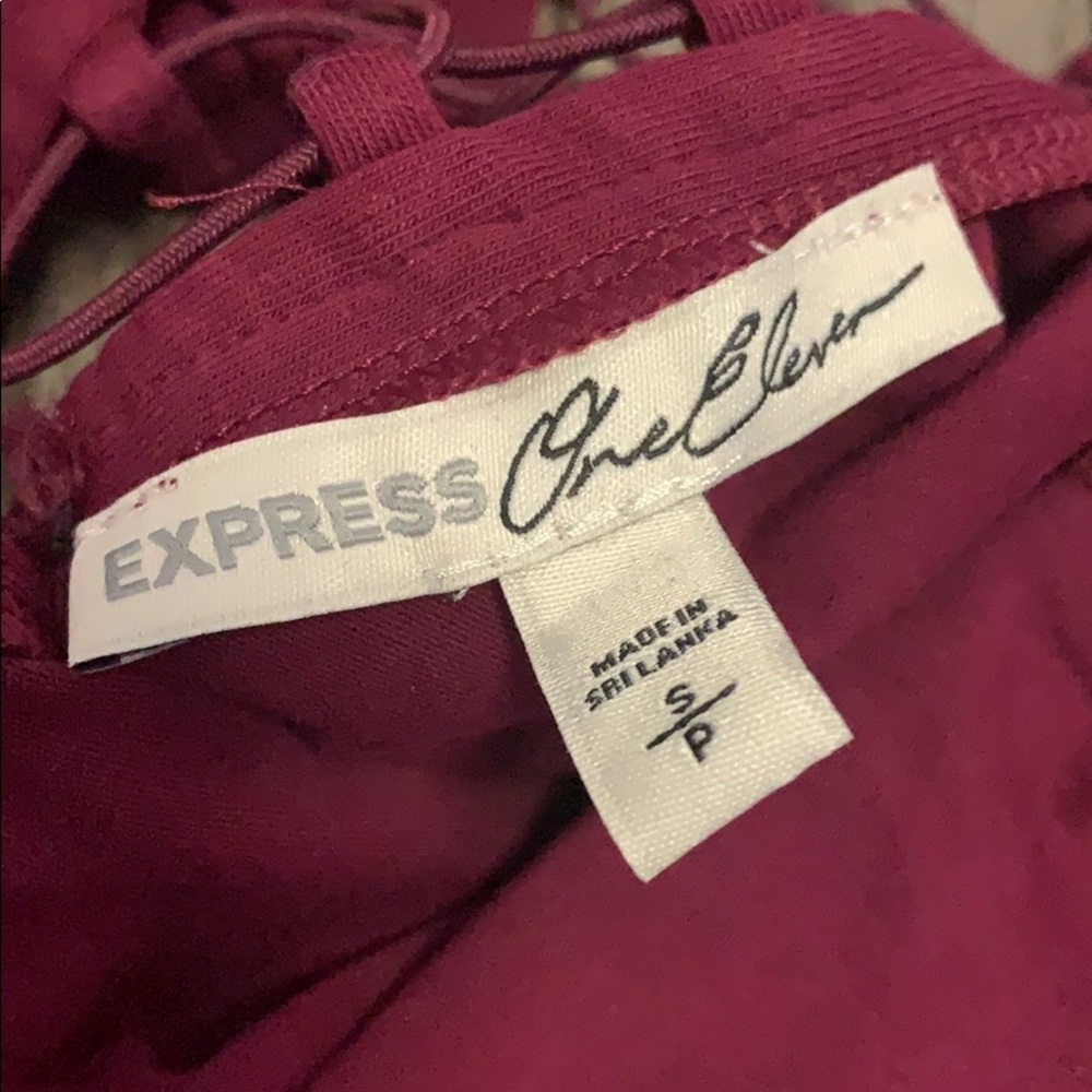 Express Maroon bodysuit - Picture 3 of 5